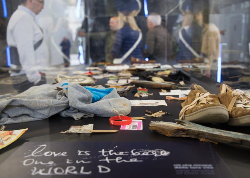 La mostra allestita in occasione dell’iniziativa “Un nome, non un numero”.