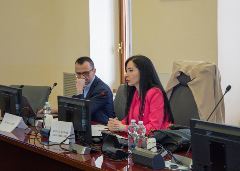 La rettrice Marina Brambilla introduce la quinta edizione di Seed4Innovation, il programma di scouting dell'Università Statale di Milano.