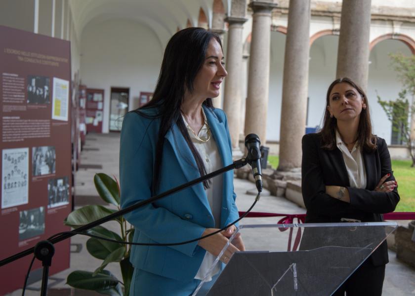 La rettrice Marina Brambilla.
