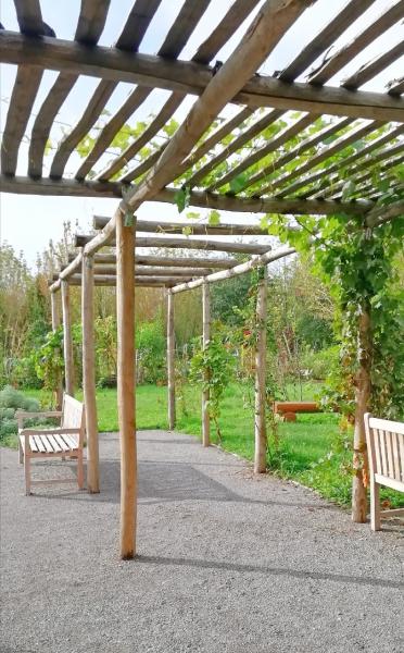 Gli spazi del restorative garden progettato dall'Università Statale