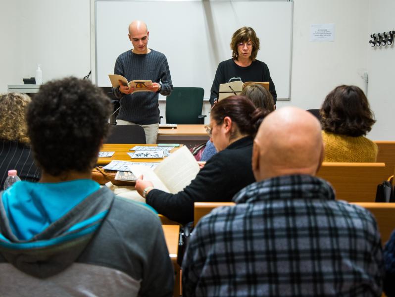 Un momento della presentazione di "Chi è di scena?".