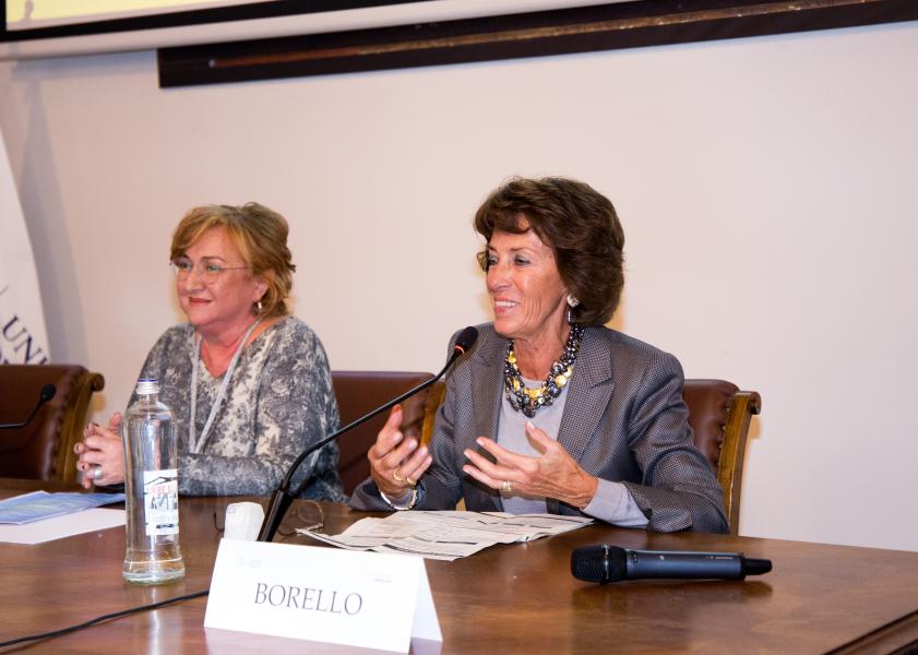 Seed4Innovation – la prorettrice alla Ricerca e Trasferimento Tecnologico Monica Diluca e Elisabetta Borello, Co-founder VP Strategy & External Relations BIO4DREAMS