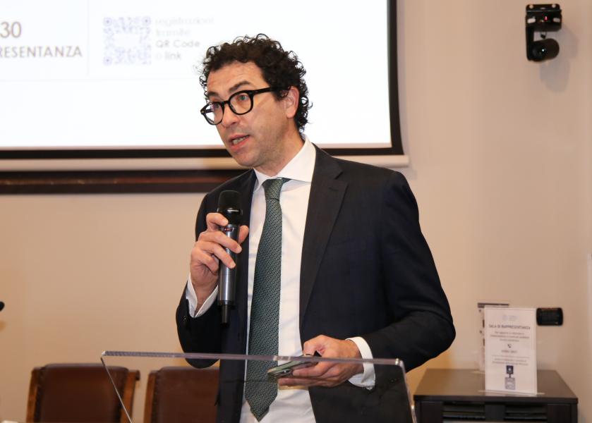 Sergio Rossetti, dell’Associazione nazionale Magistrati alla proiezione del docufilm "Falcone e Borsellino – Il Fuoco della Memoria"