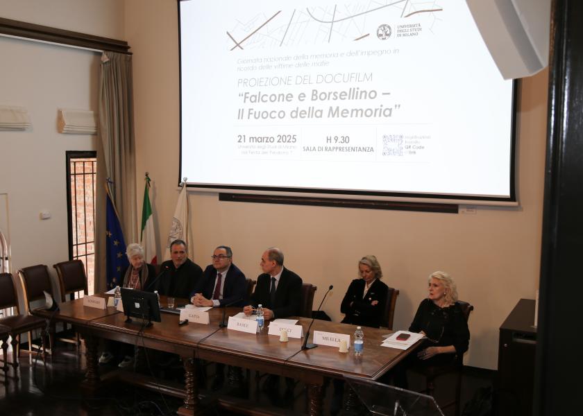 Dibattito con Antonino Blando, Alessandra Dolci, Liana Milella, Susanna Schwarz dopo la proiezione del docufilm "Falcone e Borsellino – Il Fuoco della Memoria"