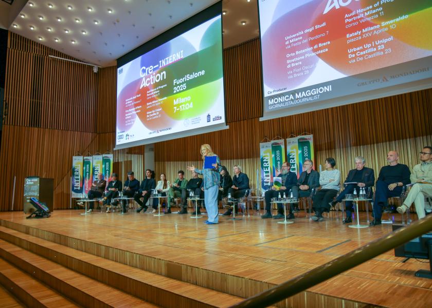 La conferenza stampa in Aula Magna per la mostra evento di INTERNI Cre-Action