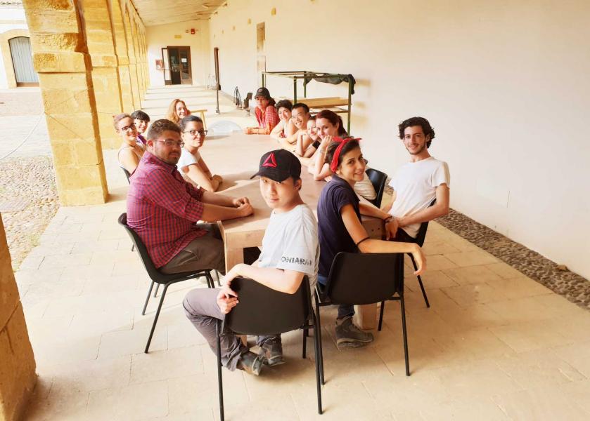 Il giovane gruppo di archeologi a Selinunte