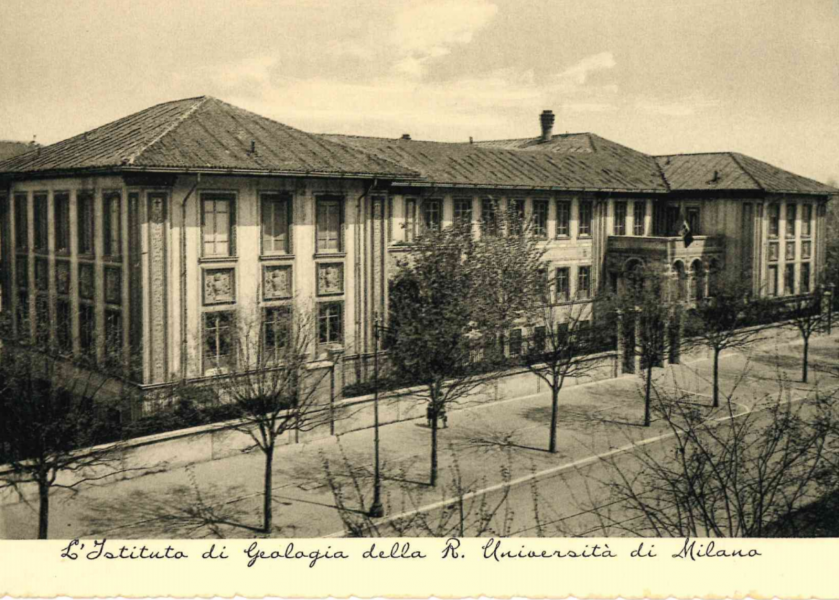 Un'immagine storica dell'Istituto di Mineralogia