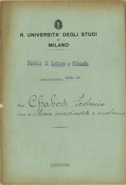 Documenti storici dell'Università Statale