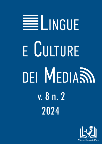 Lingue e Culture dei Media	2024 - Lingue e Culture dei Media si occupa di un campo in evoluzione continua e velocissima: lo studio della lingua dei media ha investito prima i giornali e la radio, poi il cinema, la televisione, il web da ultimo.