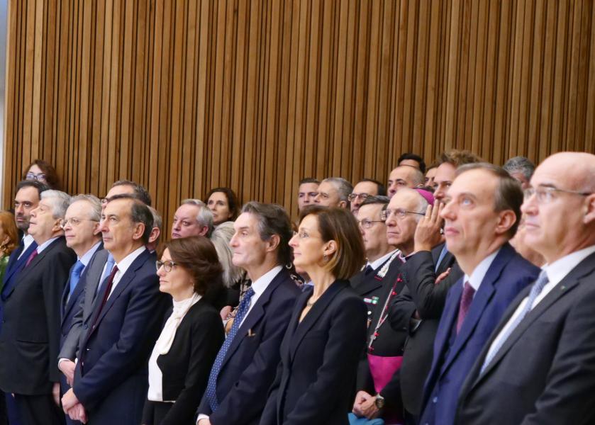 Marta Cartabia con le autorità