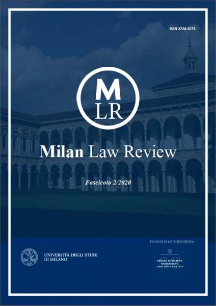 La pubblicazione Milano University Press "Milan Law Review"