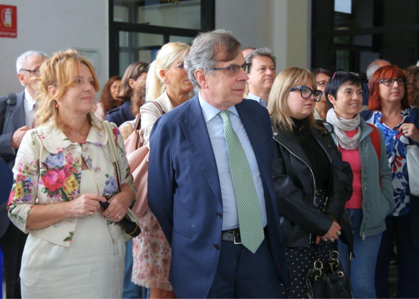 Michela Minesso, docente di Storia delle istituzioni politiche e Elio Franzini, rettore della Statale.