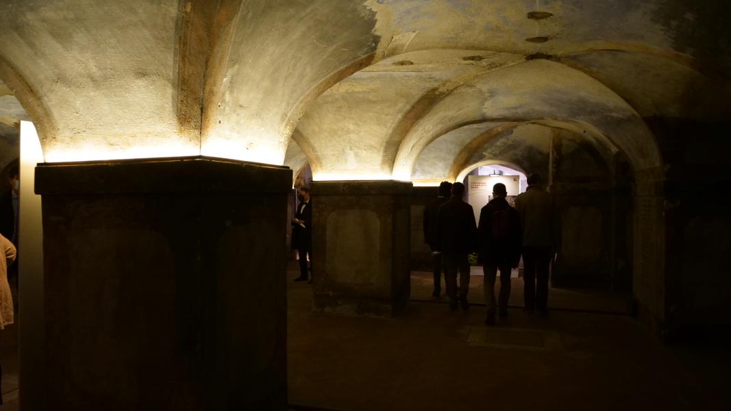 Il percorso museale allestito nel Sepolcreto della Ca’ Granda