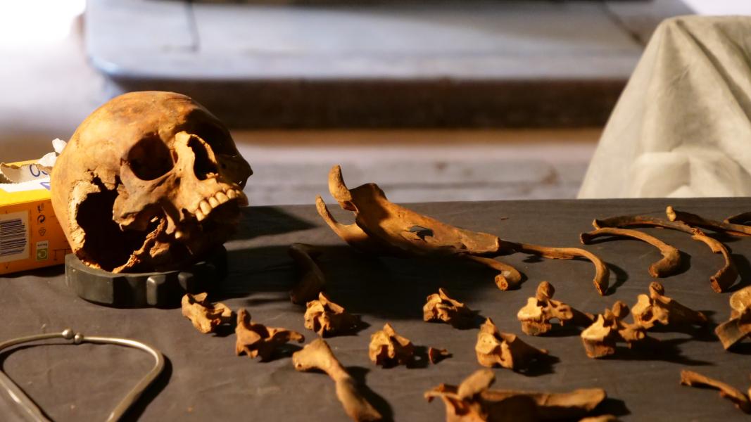 Il percorso museale allestito nel Sepolcreto della Ca’ Granda