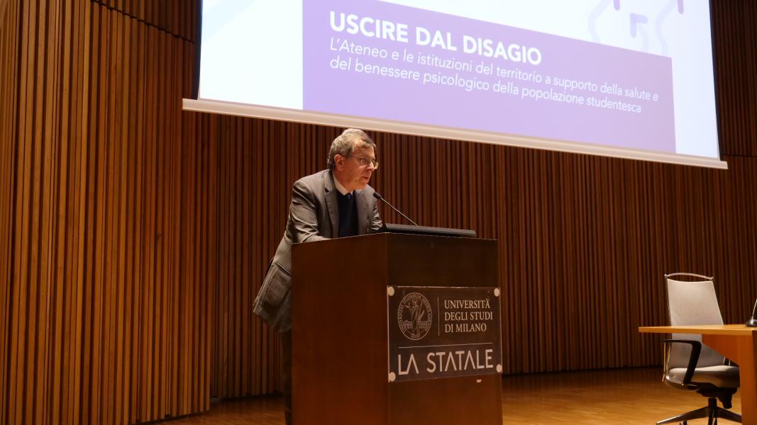 L'intervento del rettore Elio Franzini 