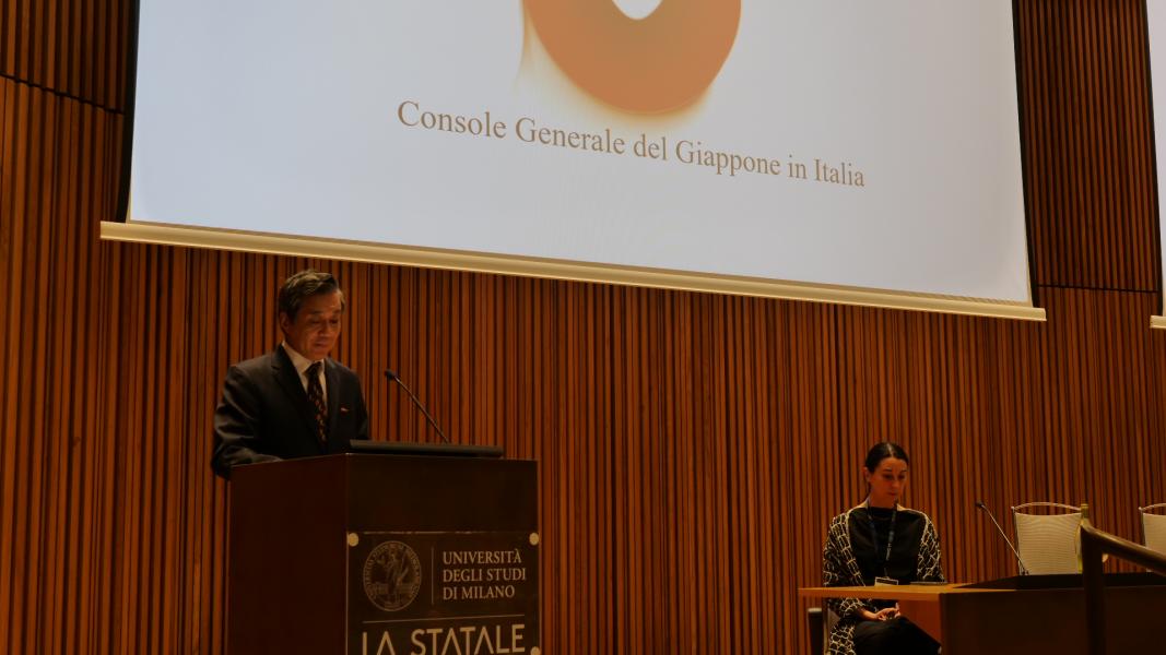 L'intervento del console generale del Giappone, Amamiya Yuji