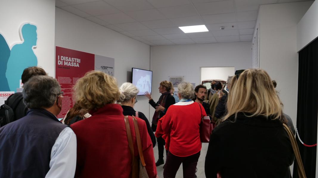 La visita con la stampa del MUSA, guidata dalla professoressa Cristina Cattaneo