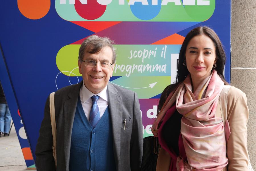 Il rettore Elio Franzini e la prorettrice ai Servizi per la Didattica e agli Studenti Marina Brambilla