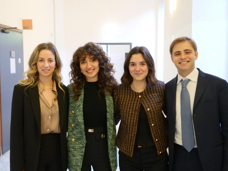 I"laureati meritevoli" di Algiusmi:  Desirè Ferrario,  Camilla Espositi , Diana Spelta, Michele Luraghi