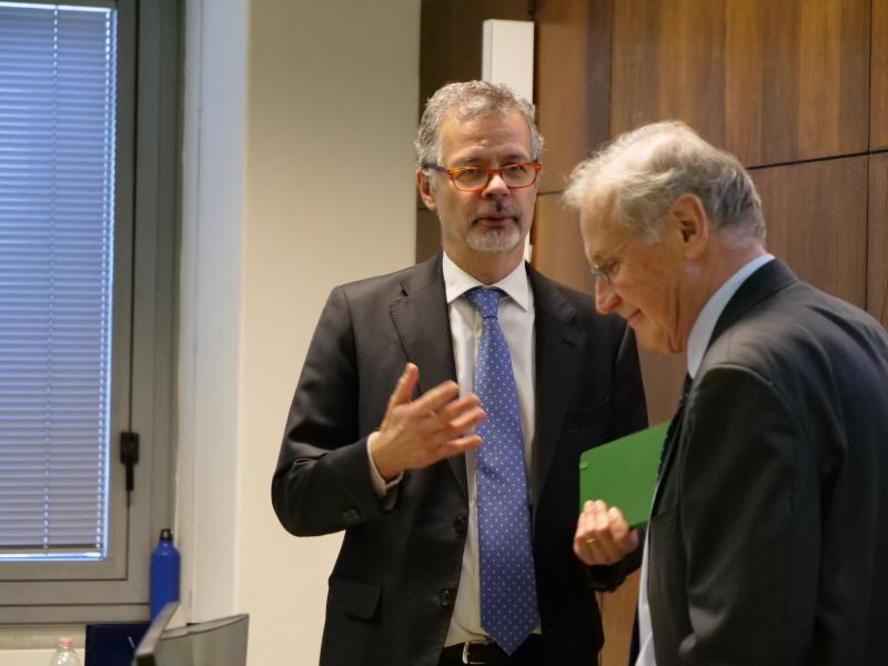 Francesco Viganò con Nicolò Zanon, sono stati insieme giudici della Corte costituzionale 