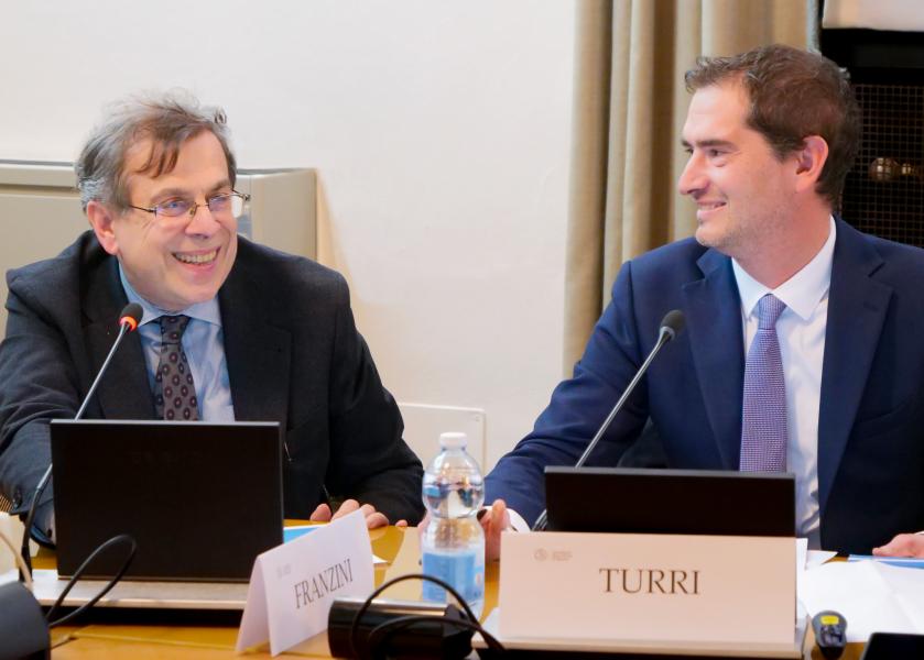 Elio Franzini, rettore dell’Università degli Studi di Milano e Matteo Turri, responsabile scientifico MHEO (Milan Higher Education Observatory).