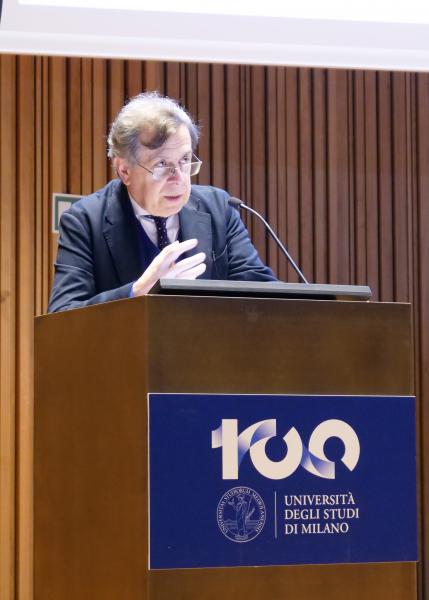 I saluti del rettore Elio Franzini