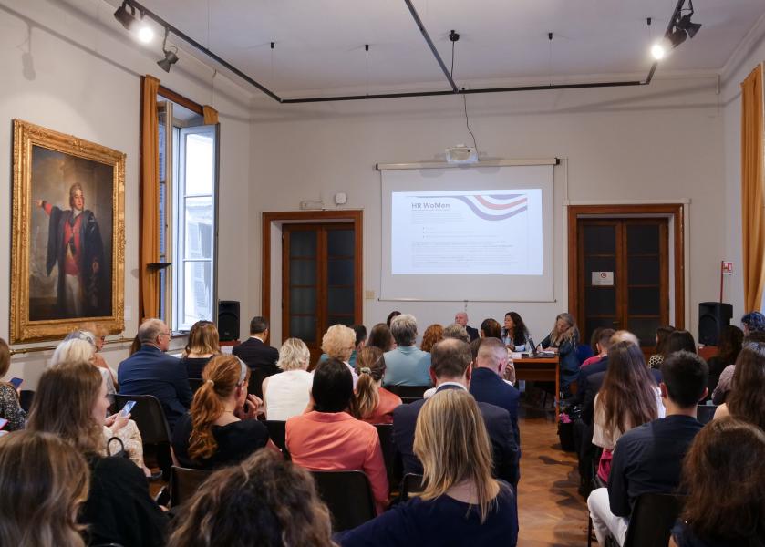 Un momento della presentazione del progetto a Palazzo Moriggia