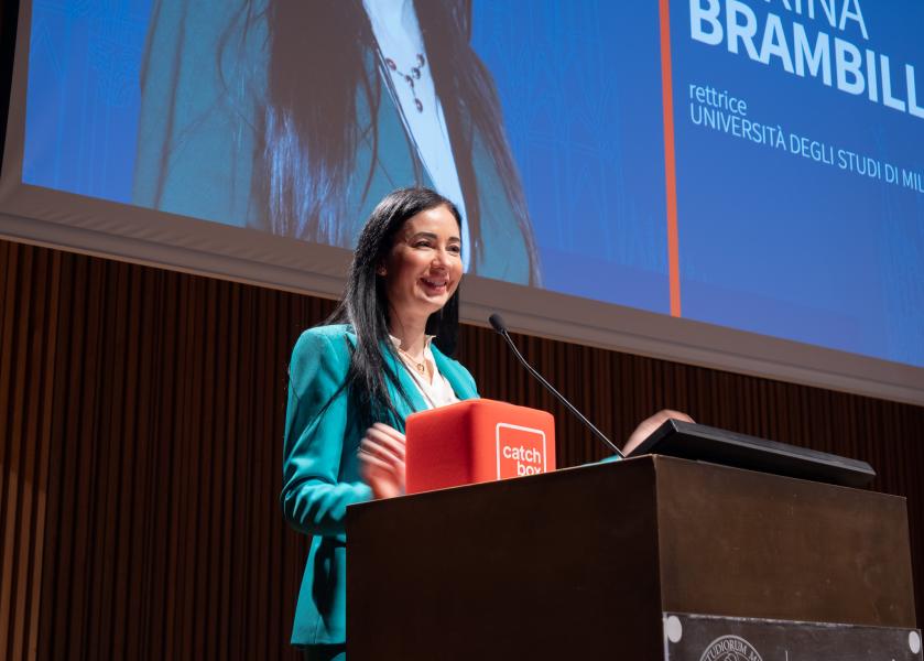 La rettrice Marina Brambilla