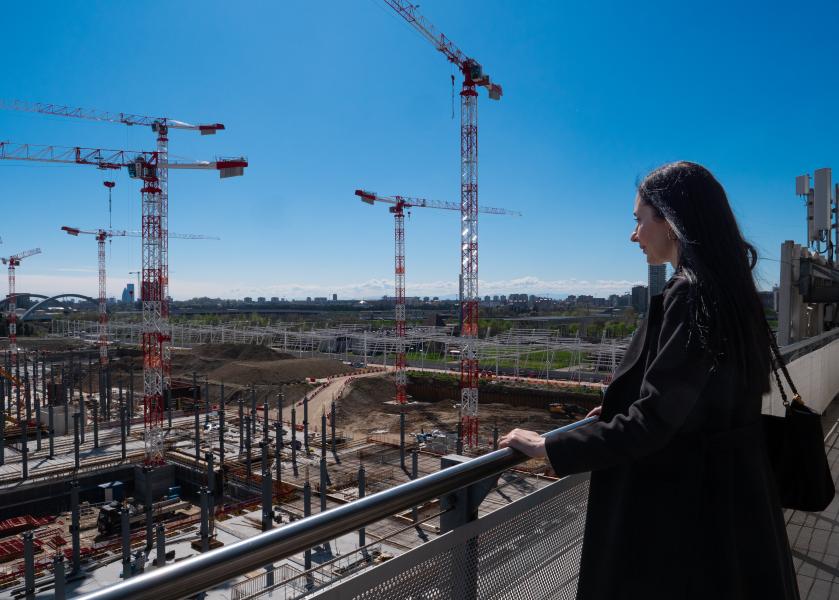 Marina Brambilla, rettrice dell'Università degli Studi e il cantiere del Campus MIND