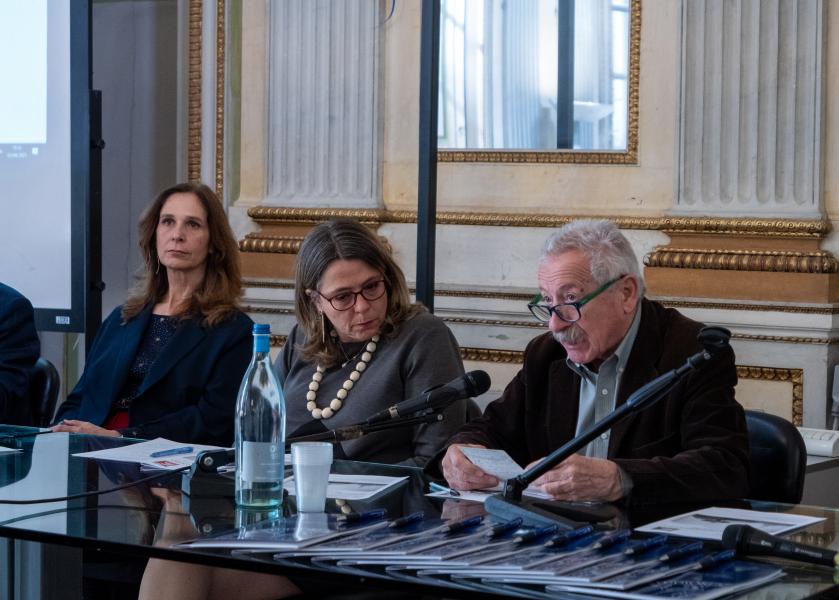 Un momento del convegno “Progettare la città democratica. Milano (1945-1951)” nell’ambito delle iniziative organizzate per l’80° Anniversario della Liberazione.