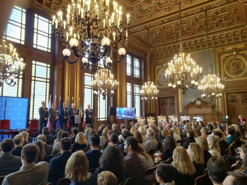 I rettori delle università nel Grand Salon della Sorbonne Université