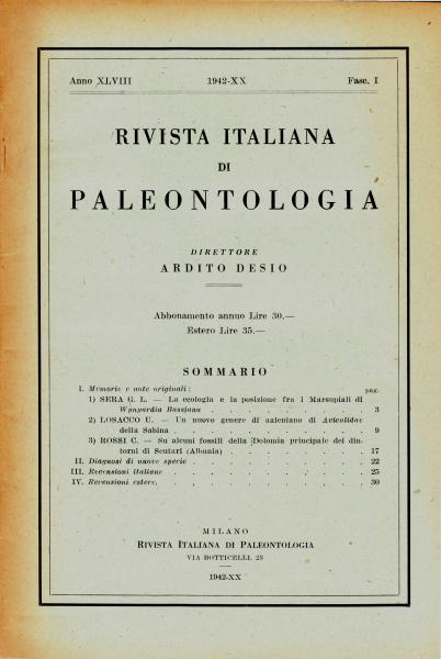 Titolo: RIPS - 1942 (NO fascicolo online, solo copertina).