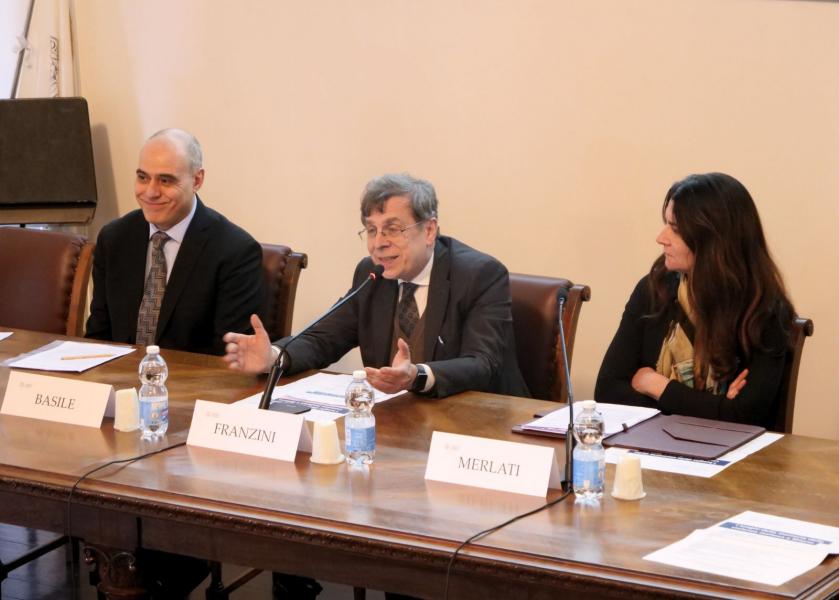 Il rettore Elio Franzini al convegno "I luoghi della memoria della violenza mafiosa a Milano".