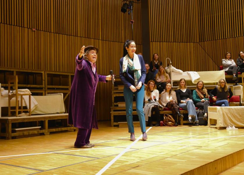 Andrée Ruth Shammah, regista teatrale e direttrice artistica con Marina Brambilla, rettrice dell’Università Statale.