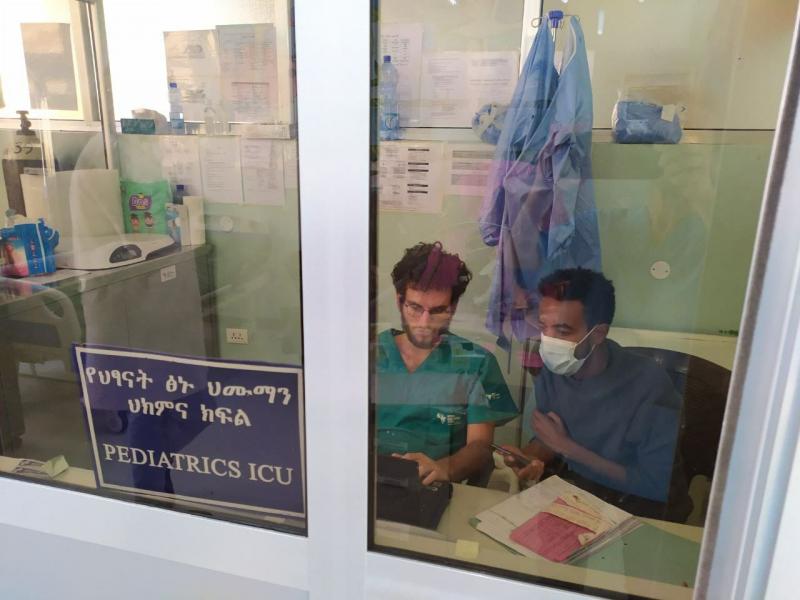 Adriano La Vecchia nell'ospedale di Jinka, Etiopia - Credit Foto CUAMM