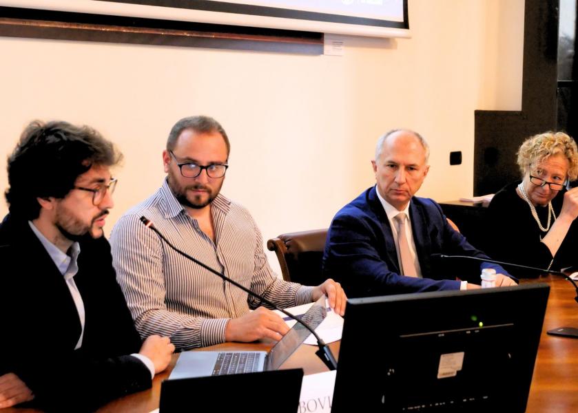 Tavolo 1: Paolo Bovio (Will Media), Alessandro Pignataro (assessore all’Ambiente Comune di Segrate), Maurizio Tira (docente di Tecnica e pianificazione urbanistica Università degli Studi di Brescia), Elena Grandi (assessora all'Ambiente e Verde Comune di Milano).