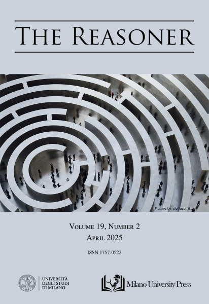 The Reasoner - Rivista di logica, fino al 2024 è sostenuta dall'Università del Kent e dal 2025 è pubblicata da Riviste Unimi con un respiro internazionale 