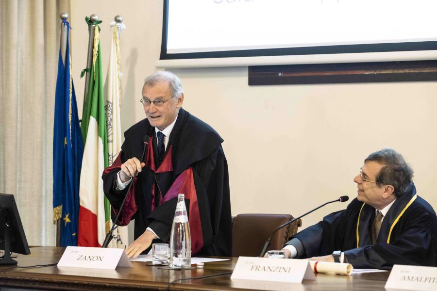 La laudatio del professor Nicolò Zanon - Credit Marco Riva