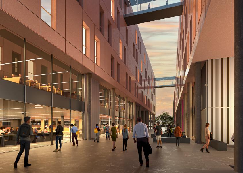 Il rendering del carrugio - Credits CRA Carlo Ratti Associati