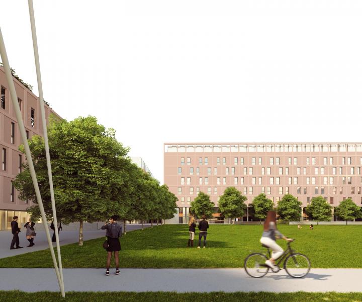 Il rendering dell'Edificio C - Credits CRA Carlo Ratti Associati