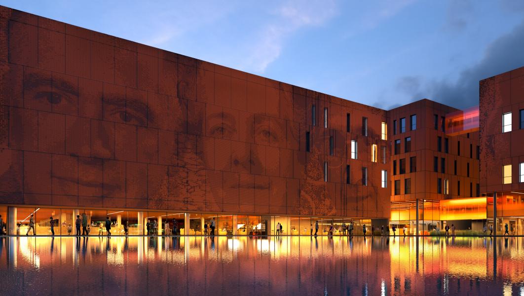 Il Campus della Statale a Mind: la piazza (Rendering Studio Carlo Ratti e Associati)