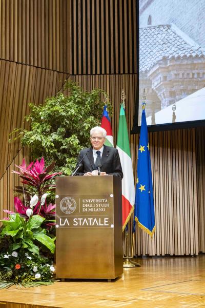 L'intervento del Presidente della Repubblica, Sergio Mattarella - Foto Marco Riva