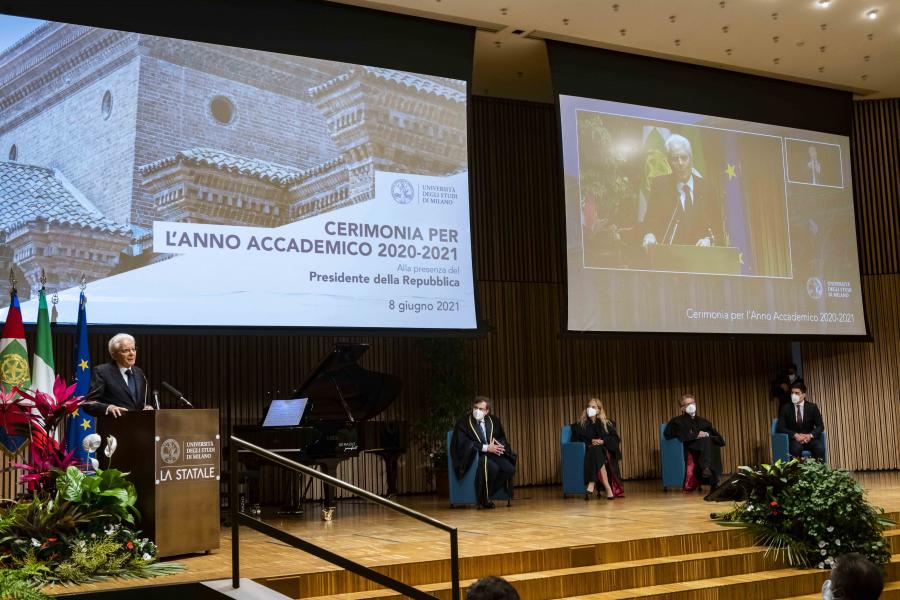 L'intervento del Presidente della Repubblica, Sergio Mattarella - Foto Marco Riva