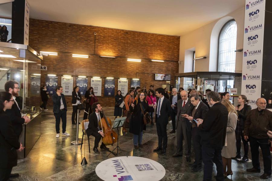 The Rector, Prof. Elio Franzini, inagurates the new exhibition itinerary of artworks owned by the University of Milan and included in the VUMM - Virtual UniMi Museum
