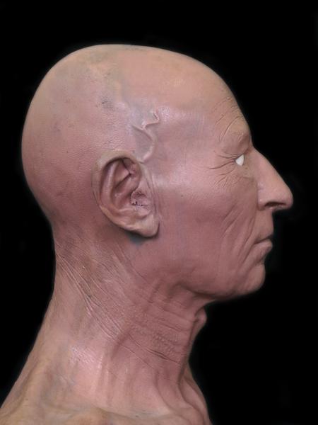 Il busto con la ricostruzione tattile facciale di Sant’Ambrogio, ottenuta sulla base delle reali fattezze del suo volto