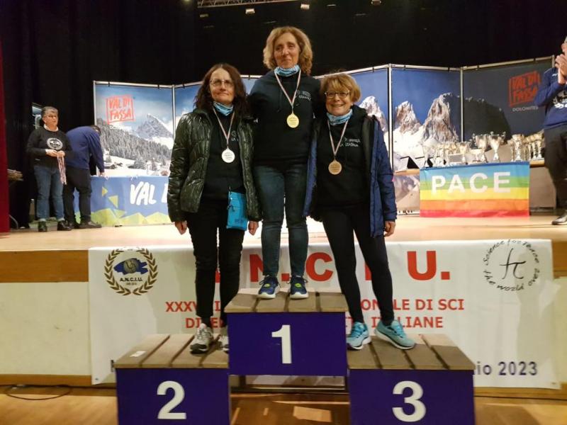 Le premiazioni al campionato Anciu con le atlete e gli atleti della Statale