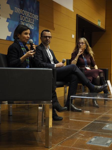 Un momento dell'iniziativa alla Fondazione Triulza, a Mind, con la prorettrice Maria Pia Abbracchio, e Roberto Tiezzi