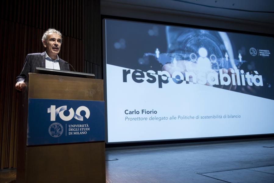 Carlo Fiorio, prorettore delegato alle Politiche di sostenibilità di Bilancio 