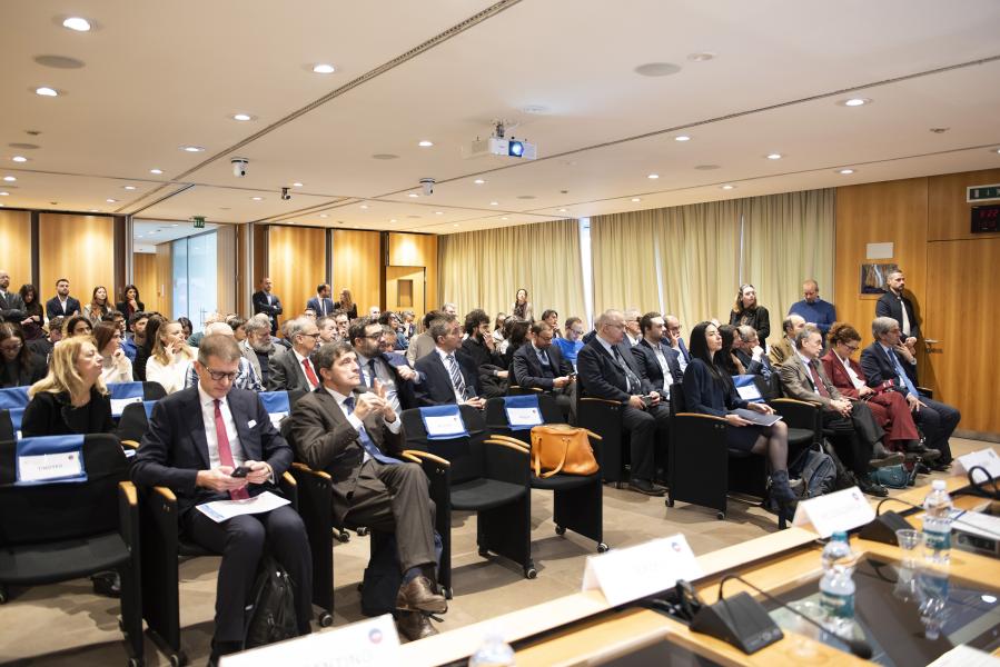 Un momento della presentazione del Rapporto MHEO