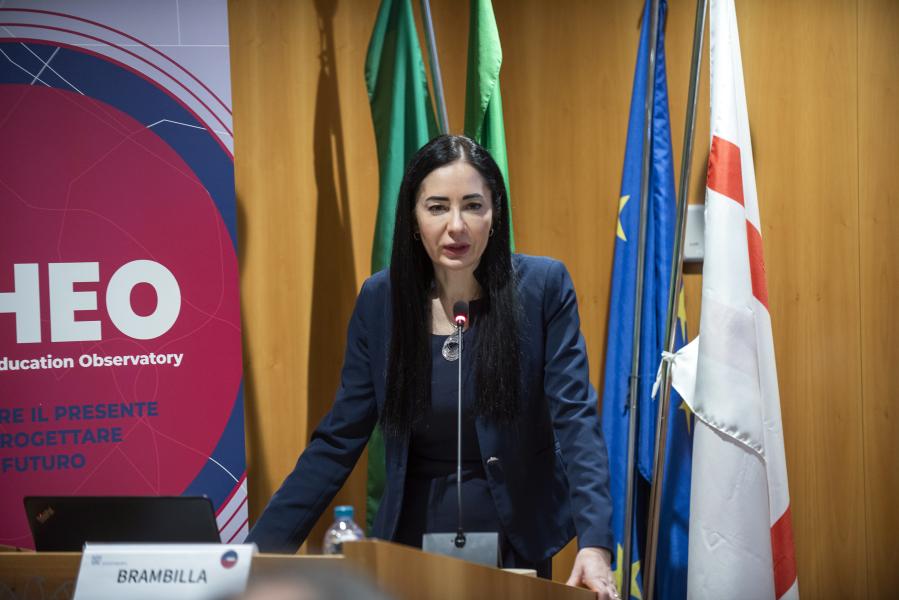 L'intervento della rettrice Marina Brambilla